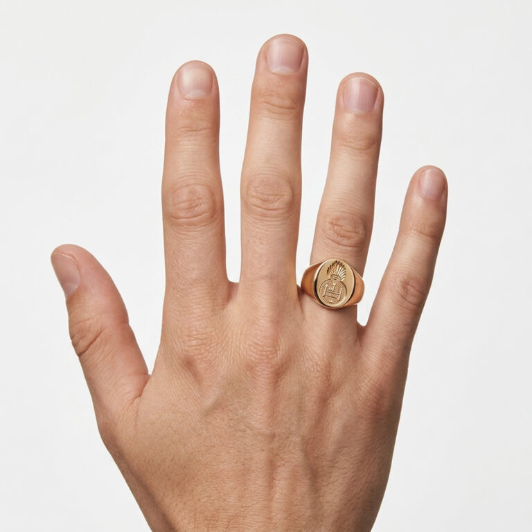 Sr.oval.metall.mann.hand
